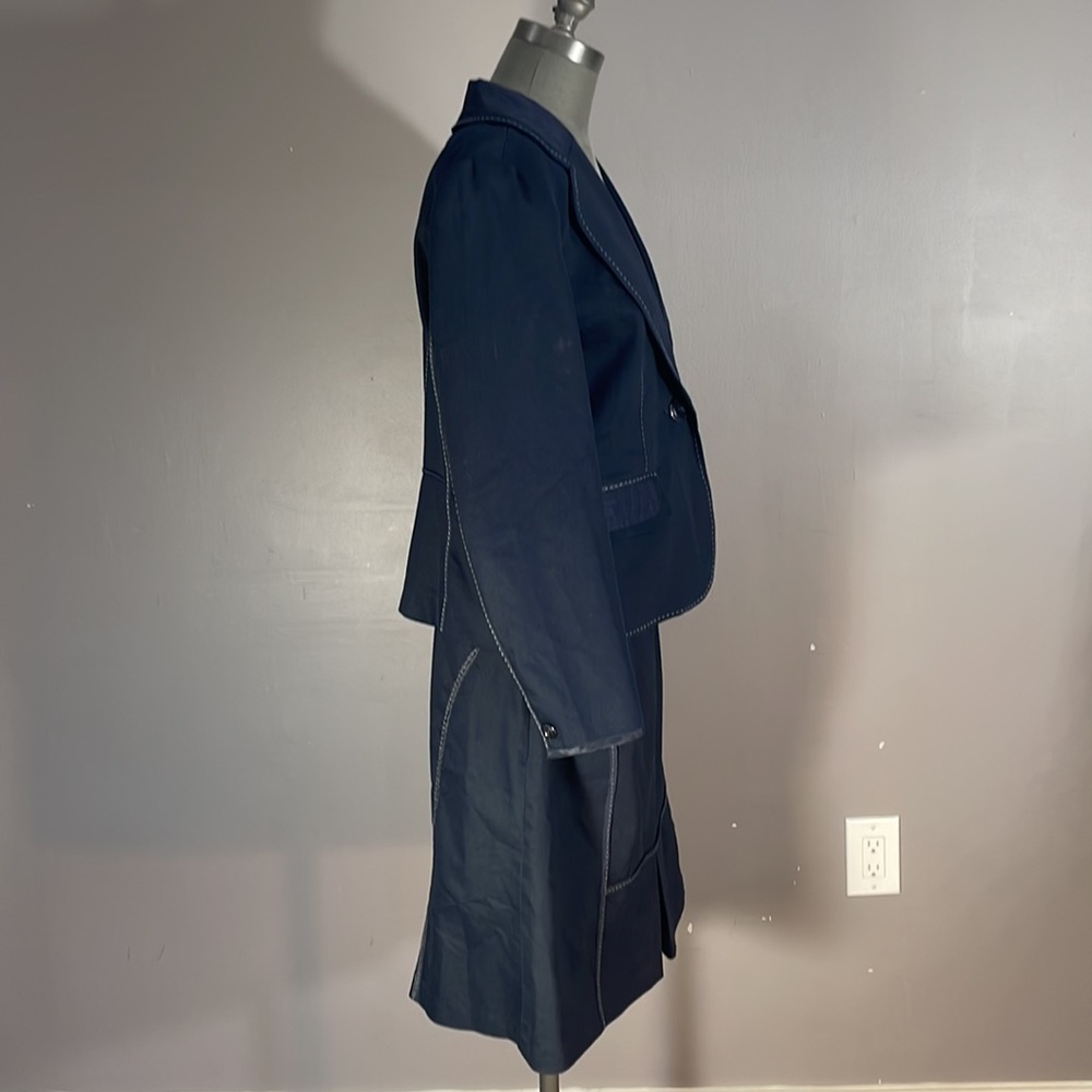 Spanner Navy skirt suit fully lined. Blazer size 10 skirt size 12 - Picture 5 of 15